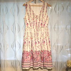 Button down flower dress
